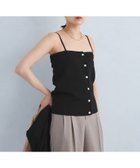 【ユナイテッドアローズ/UNITED ARROWS】のパフニット 2WAY キャミソール -ウォッシャブル- BLACK|ID: prp329100004648251 ipo3291000000033558664