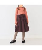 【ビームス/BEAMS / KIDS】のメローリブ 切り替え ワンピース(90~150cm) CORAL×DARK BROWN|ID: prp329100004648274 ipo3291000000034122937