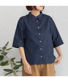 【プードゥドゥ/POU DOU DOU】のダブルカラードルマンシャツ 人気、トレンドファッション・服の通販 founy(ファニー) ファッション Fashion レディースファッション Fashion for Women トップス・カットソー Cut & Sew Tops シャツ・ブラウス・オフィスカジュアル Elegant Blouses & Button-Ups おすすめ Recommended / Our Picks スマート Smart, Elegant デニム Denim, Jeans Material ドット Polka Dot, Dot Pattern 無地 Plain, Solid Color thumbnail ネイビー|ID: prp329100004648278 ipo3291000000033558971