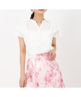 【ミッシュマッシュ/MISCH MASCH】の2025春夏新作 ダブルフリルカットブラウス 人気、トレンドファッション・服の通販 founy(ファニー) ファッション Fashion レディースファッション Fashion for Women トップス・カットソー Cut & Sew Tops シャツ・ブラウス・オフィスカジュアル Elegant Blouses & Button-Ups 2025年 2025 2025春夏・S/S Spring/Summer 2025 SS25 おすすめ Recommended / Our Picks シェイプ Shape, Slim Fit ダブル Double, Double-Breasted フリル Frill, Ruffle 夏 Summer 春 Spring S/S・春夏 SS, Spring/Summer, Warm Season |ID:prp329100004648366