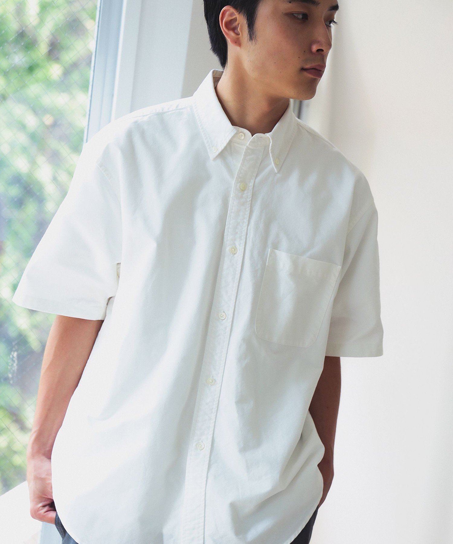 【ビームス/BEAMS / MEN】の【洗濯機洗い可】ワイドフィット 5分袖 ボタンダウンシャツ 25SS コットン100% 人気、トレンドファッション・服の通販 founy(ファニー) 　ファッション　Fashion　メンズファッション　Fashion for Men　スタイリッシュ　Stylish, Fashionable　ストレッチ　Stretch, Stretchy Fabric　バランス　Balance, Style Balance　フィット　Fit, Slim Fit　ポケット　Pocket, Pocket Detail　ワイド　Wide, Wide Fit　エレガント 上品　Elegant　2025年　2025　2025春夏・S/S　Spring/Summer 2025 SS25　 other-1|ID: prp329100004648378 ipo3291000000033560263