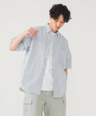 【ビームス/BEAMS / MEN】の【洗濯機洗い可】ワイドフィット 5分袖 ボタンダウンシャツ 25SS コットン100% 人気、トレンドファッション・服の通販 founy(ファニー) ファッション Fashion メンズファッション Fashion for Men スタイリッシュ Stylish, Fashionable ストレッチ Stretch, Stretchy Fabric バランス Balance, Style Balance フィット Fit, Slim Fit ポケット Pocket, Pocket Detail ワイド Wide, Wide Fit エレガント 上品 Elegant 2025年 2025 2025春夏・S/S Spring/Summer 2025 SS25 thumbnail BLUE_ST|ID: prp329100004648378 ipo3291000000033560267