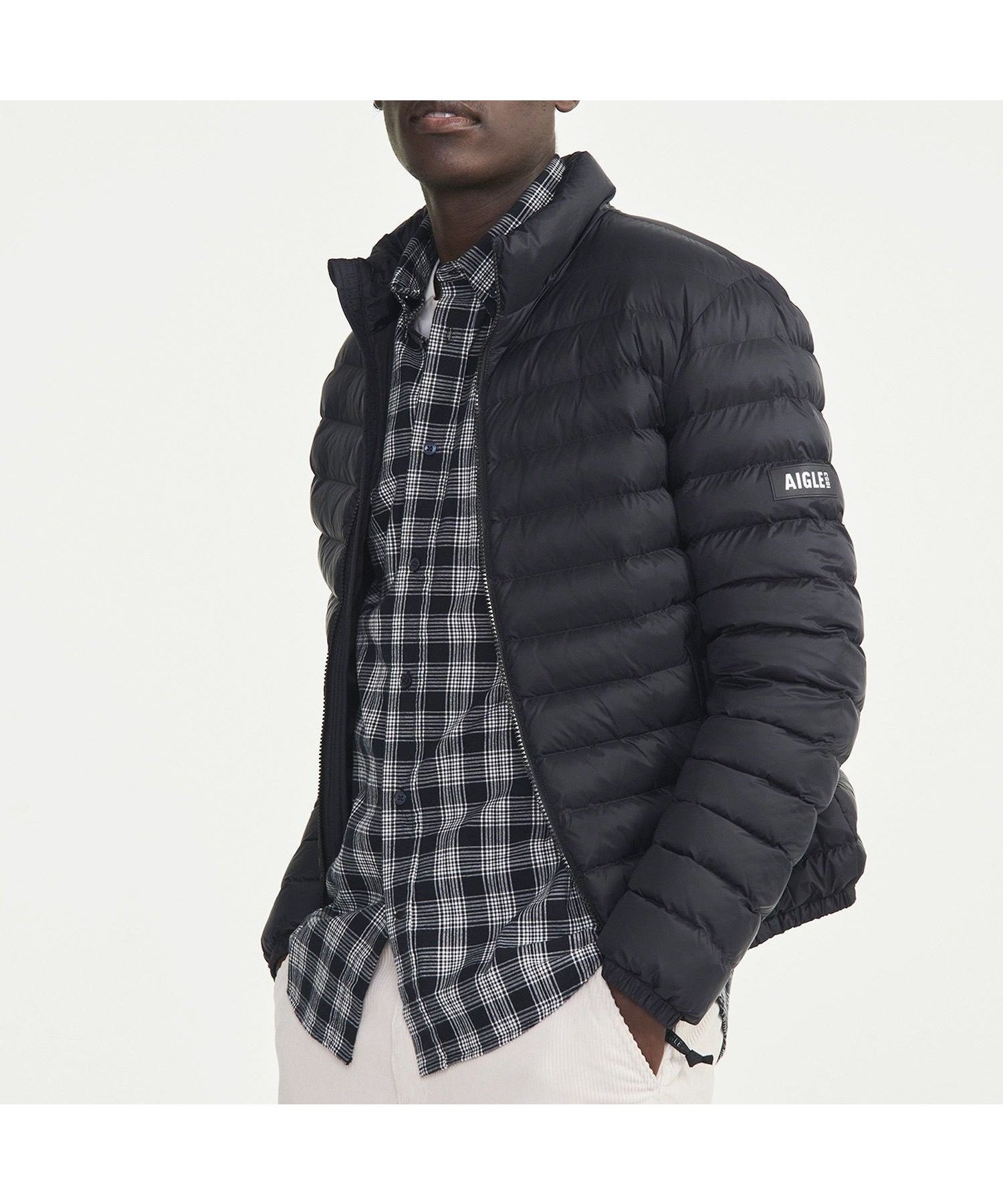 【エーグル/AIGLE / MEN】の撥水 DUPONT SORONA中綿 インサレーションダウンジャケット / パファージャケット インテリア・キッズ・メンズ・レディースファッション・服の通販 founy(ファニー) 　ファッション　Fashion　メンズファッション　Fashion for Men　インナー　Innerwear　ジャケット　Jacket, Outerwear　スタイリッシュ　Stylish, Fashionable　ダウン　Down, Puffer　フィット　Fit, Slim Fit　ベーシック　Basic, Essential　レギュラー　Regular, Standard Fit　ブラック|ID: prp329100004648418 ipo3291000000033560909