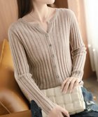 【アミュレット/Amulet】の【Amulet】リブニットカーディガン 人気、トレンドファッション・服の通販 founy(ファニー) ファッション Fashion レディースファッション Fashion for Women トップス・カットソー Cut & Sew Tops ニット Knit Tops & Sweaters カーディガン・羽織り Layered Style Cardigans ストレート Straight, Straight Cut デニム Denim, Jeans Material thumbnail ベージュ|ID: prp329100004648426 ipo3291000000033561003