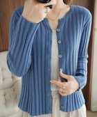 【アミュレット/Amulet】の【Amulet】リブニットカーディガン 人気、トレンドファッション・服の通販 founy(ファニー) ファッション Fashion レディースファッション Fashion for Women トップス・カットソー Cut & Sew Tops ニット Knit Tops & Sweaters カーディガン・羽織り Layered Style Cardigans ストレート Straight, Straight Cut デニム Denim, Jeans Material thumbnail ブルー|ID: prp329100004648426 ipo3291000000033561005