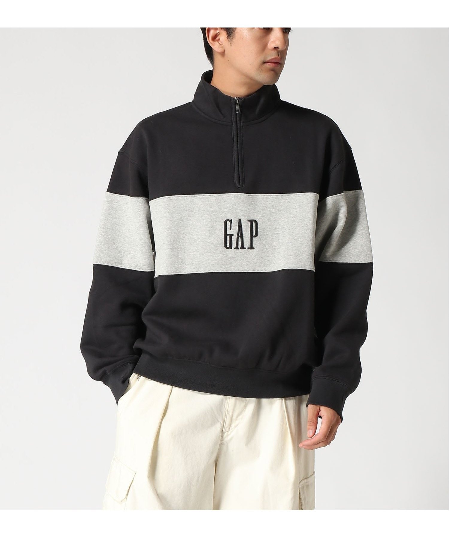 【ギャップ/GAP】のヴィンテージソフト カラーブロック GAPロゴ ハーフジップ プルオーバー インテリア・キッズ・メンズ・レディースファッション・服の通販 founy(ファニー) 　ファッション　Fashion　レディースファッション　Fashion for Women　トップス・カットソー　Cut & Sew Tops　カジュアルプルオーバー・ニットトップス　Pullovers & Knit Tops / Casual Pullovers　ダウン　Down, Puffer　長袖　Long Sleeve, Full Sleeve　フィット　Fit, Slim Fit　フロント　Front, Front Design　ブロック　Block, Solid Block Pattern　モックネック　Mock Neck, Short Turtleneck　おすすめ　Recommended / Our Picks　MOONLESS_NIGHT|ID: prp329100004648437 ipo3291000000033561103