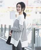 【ビームス ハート/BEAMS HEART】の【秋まで使える】ニットソー ボーダー プルオーバー 25SS(手洗い可能) 長袖 カットソー OFF×NAVY|ID: prp329100004648455 ipo3291000000033561407