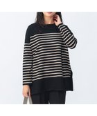 【ビームス ハート/BEAMS HEART】の【秋まで使える】ニットソー ボーダー プルオーバー 25SS(手洗い可能) 長袖 カットソー BLACK×BEIGE|ID: prp329100004648455 ipo3291000000033561411