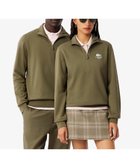 【ラコステ/LACOSTE】の裏パイル地 ワンポイントプリントハーフジップスウェット トレーナー 人気、トレンドファッション・服の通販 founy(ファニー) ファッション Fashion レディースファッション Fashion for Women トップス・カットソー Cut & Sew Tops レディースパーカー・カジュアルフーディー Casual Hoodies & Sweatshirts スウェット・クルーネックトップス Sweatshirts & Crewnecks / Relaxed Fit Sweat Tops おすすめ Recommended / Our Picks エレガント 上品 Elegant クラシック Classic, Timeless Style スポーツ Sports, Activewear スポーティ Sporty, Casual Athletic トレーナー Sweatshirt, Trainer ワンポイント One Point, Statement Accent 吸水 Absorbent, Quick-Dry thumbnail オリーブ|ID: prp329100004648465 ipo3291000000033561649