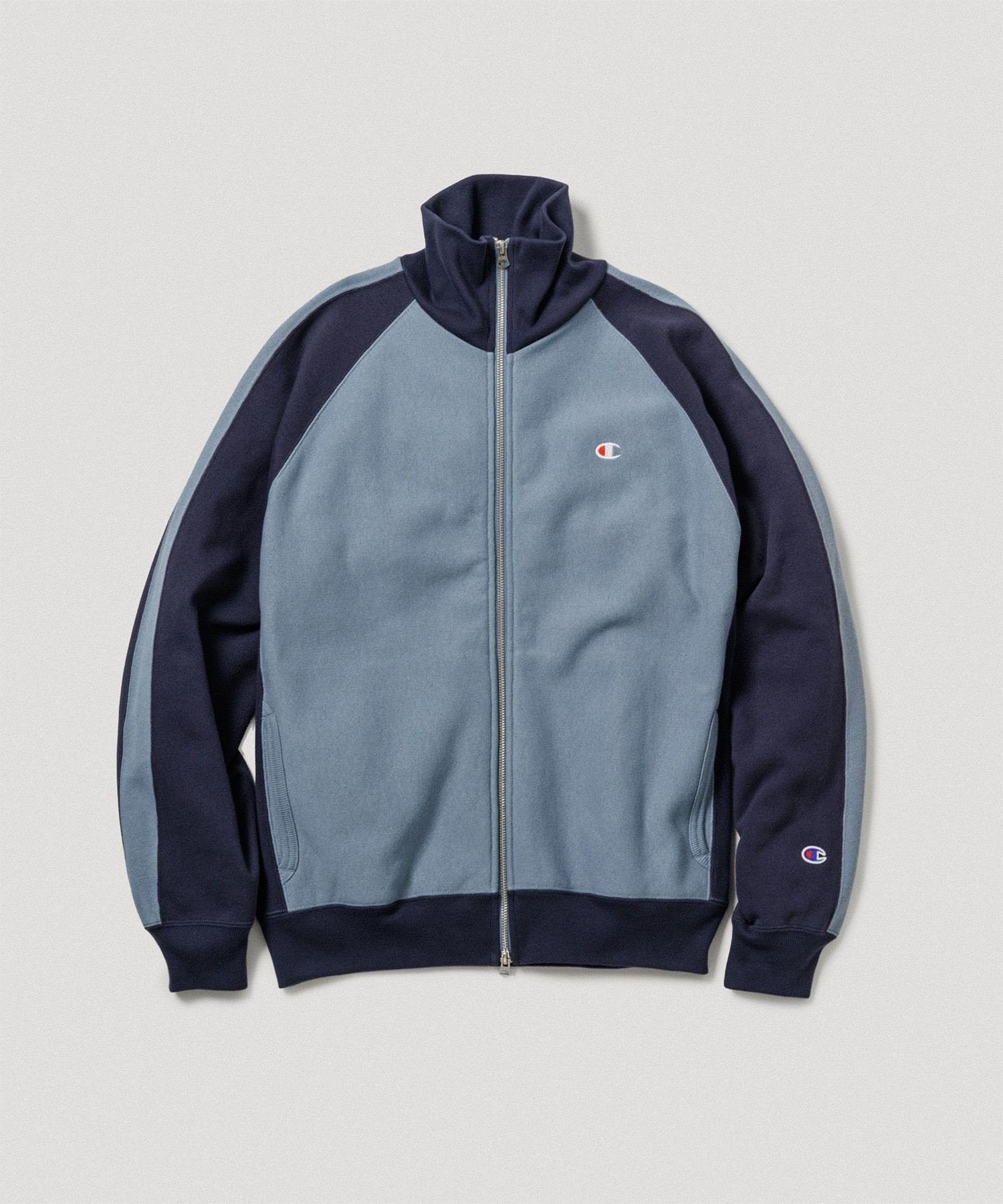 【アダムエロペ /ADAM ET ROPE' / MEN】の《別注》【Champion/チャンピオン】REVERSE WEAVE TRACK JACKET インテリア・キッズ・メンズ・レディースファッション・服の通販 founy(ファニー) 　ファッション　Fashion　メンズファッション　Fashion for Men　インナー　Innerwear　カーディガン　Cardigan, Knitwear　ジャケット　Jacket, Outerwear　スウェット / スエット　Sweatshirt, Sweatwear　スポーツ　Sports, Activewear　スリーブ　Sleeve, Long Sleeve / Short Sleeve　セーター　Sweater, Knitwear　ニューヨーク　New York, NYC Style　ベーシック　Basic, Essential　別注　Limited Edition, Custom Order　ブルー系(45)|ID: prp329100004648468 ipo3291000000033561706