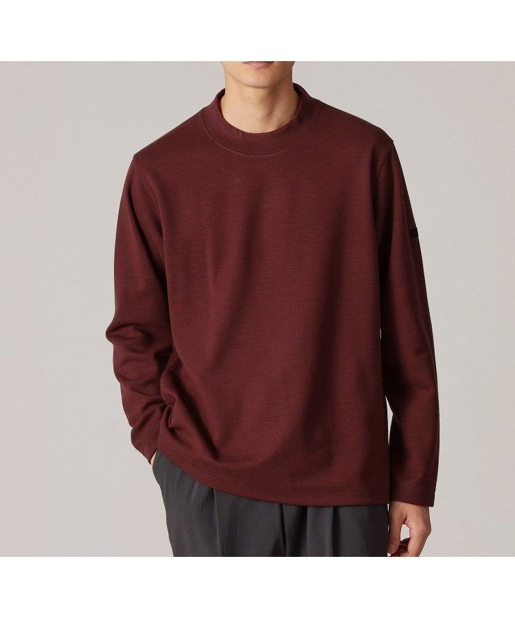 【タケオキクチ/TAKEO KIKUCHI / MEN】の【Sサイズ~】ウールブレンド ポンチ カットソー インテリア・キッズ・メンズ・レディースファッション・服の通販 founy(ファニー) 　ファッション　Fashion　メンズファッション　Fashion for Men　トップス・カットソー　Cut & Sew Tops　アクリル　Acrylic Material　インナー　Innerwear　カットソー　Cut and Sewn Top　ストレッチ　Stretch, Stretchy Fabric　ブルゾン　Blouson, Bomber Jacket　ボルドー|ID: prp329100004648483 ipo3291000000033561799