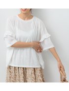 【テチチ/Te chichi】の袖フリルトップス オフホワイト|ID: prp329100004648522 ipo3291000000033562190