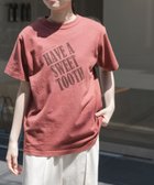 【アーバンリサーチ ドアーズ/URBAN RESEARCH DOORS】のFORK SPOON オーバーダイロゴTシャツ RED|ID: prp329100004648523 ipo3291000000033562251