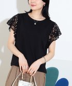 【ビームス ハート/BEAMS HEART】のBEAMS HEART / レーススリーブ プルオーバー BLACK|ID: prp329100004648531 ipo3291000000033562361