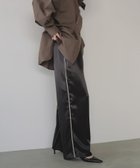 【リアン/Lian】のサテンラインイージーパンツ 人気、トレンドファッション・服の通販 founy(ファニー) ファッション Fashion レディースファッション Fashion for Women パンツ Pants & Trousers サテン Satin, Glossy Fabric thumbnail ブラック|ID: prp329100004648641 ipo3291000000033564954