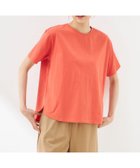 【プチ オンフルール/Petit Honfleur】のラウンドヘムTシャツ 人気、トレンドファッション・服の通販 founy(ファニー) ファッション Fashion レディースファッション Fashion for Women トップス・カットソー Cut & Sew Tops シャツ・ブラウス・オフィスカジュアル Elegant Blouses & Button-Ups ロングTシャツ・Tシャツ Longline T-Shirts & Tees イエロー Yellow ボトム Bottoms, Lower Wear thumbnail オレンジ|ID: prp329100004648665 ipo3291000000033565643