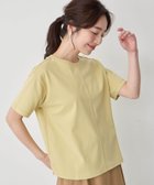 【プチ オンフルール/Petit Honfleur】のラウンドヘムTシャツ 人気、トレンドファッション・服の通販 founy(ファニー) ファッション Fashion レディースファッション Fashion for Women トップス・カットソー Cut & Sew Tops シャツ・ブラウス・オフィスカジュアル Elegant Blouses & Button-Ups ロングTシャツ・Tシャツ Longline T-Shirts & Tees イエロー Yellow ボトム Bottoms, Lower Wear thumbnail イエロー|ID: prp329100004648665 ipo3291000000033565645