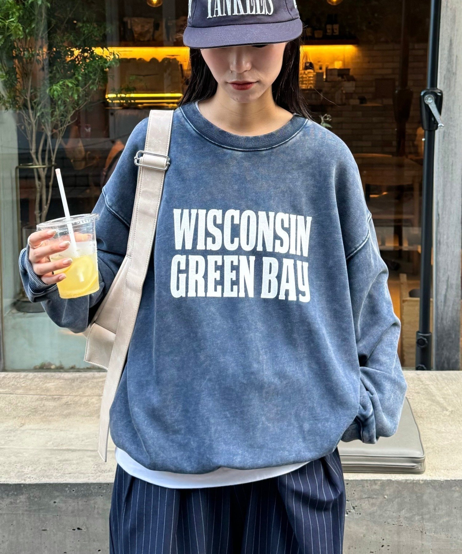 【チャオパニックティピー/CIAOPANIC TYPY】の【UNISEX】NEWアシッドウォッシュ加工ロゴスウェット インテリア・キッズ・メンズ・レディースファッション・服の通販 founy(ファニー) 　ファッション　Fashion　レディースファッション　Fashion for Women　トップス・カットソー　Cut & Sew Tops　レディースパーカー・カジュアルフーディー　Casual Hoodies & Sweatshirts　スウェット・クルーネックトップス　Sweatshirts & Crewnecks / Relaxed Fit Sweat Tops　ユニセックス　Unisex, Genderless　インナー　Innerwear　ウォッシュ　Washed Finish　カーゴパンツ　Cargo Pants, Utility Pants　ジャケット　Jacket, Outerwear　スラックス　Slacks, Dress Pants　デニム　Denim, Jeans Material　ビンテージ　Vintage, Retro Style　ベスト　Vest, Waistcoat　ワイド　Wide, Wide Fit　人気　Popular, Best Seller　冬　Winter / This Winter　秋　Autumn　ネイビー|ID: prp329100004648669 ipo3291000000033565951