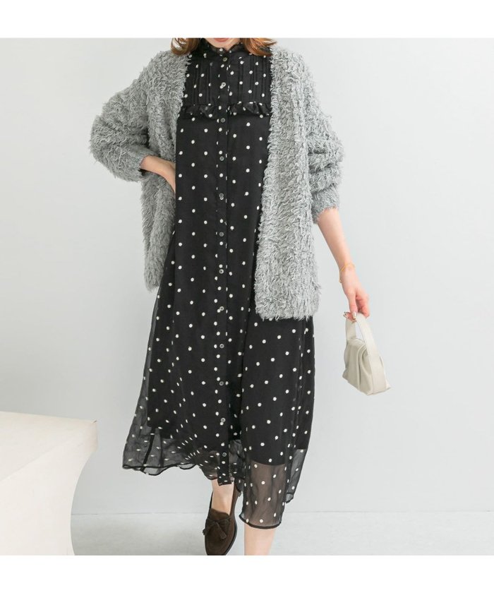 【アーバンリサーチ ロッソ/URBAN RESEARCH ROSSO】の『WEB限定』フラワー刺繍フリルネックワンピース インテリア・キッズ・メンズ・レディースファッション・服の通販 founy(ファニー) https://founy.com/ ファッション Fashion レディースファッション Fashion for Women ワンピース Dresses 2025年 2025 2025-2026秋冬・A/W Autumn/Winter 2025–26 AW25–26 冬 Winter / This Winter フェミニン Feminine, Girly フラワー Flower, Floral フリル Frill, Ruffle リボン Ribbon, Bow A/W・秋冬 Autumn/Winter |ID: prp329100004648672 ipo3291000000033566094