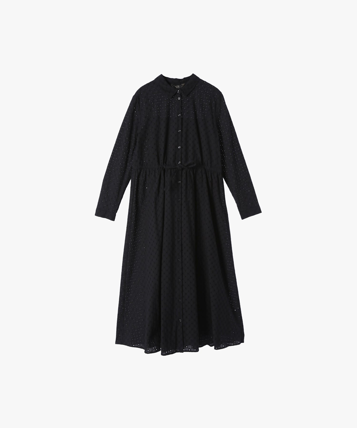 【アニエスベー ファム/agnes b. FEMME】のコットンフラワーレースワンピース インテリア・キッズ・メンズ・レディースファッション・服の通販 founy(ファニー) 　ファッション　Fashion　レディースファッション　Fashion for Women　ワンピース　Dresses　クラシック　Classic, Timeless Style　ドローストリング　Drawstring, Pull Cord　エレガント 上品　Elegant　ブラック|ID: prp329100004648680 ipo3291000000033566357