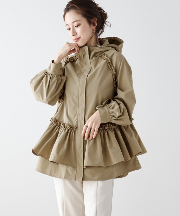 【ラジュール/Lajour】のペプラムフリル マウンテンパーカー インテリア・キッズ・メンズ・レディースファッション・服の通販 founy(ファニー) https://founy.com/ ファッション Fashion レディースファッション Fashion for Women トップス・カットソー Cut & Sew Tops レディースパーカー・カジュアルフーディー Casual Hoodies & Sweatshirts アウトドア Outdoor Clothing ガーリー Girly, Feminine Style スタンド Stand Collar, Upright Stand ドローコード Drawcord, Drawstring Cord パーカー Hoodie, Parka フェミニン Feminine, Girly フリル Frill, Ruffle ペプラム Peplum, Flared Hem |ID: prp329100004648682 ipo3291000000033566380