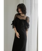 【ビーフラット/bflat】のチュールオフショルダードレス 結婚式 パーティードレス オケージョンドレス 同窓会 ブラック|ID: prp329100004648690 ipo3291000000033566663