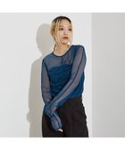 【ノミネ/NOMINE】のフロントシャーリング シアー ロンT ブルー|ID: prp329100004648697 ipo3291000000033566866