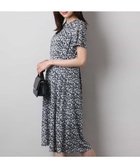 【エムケイ ミッシェルクラン/MK MICHEL KLEIN】のウエストタックジャージーワンピース(幾何柄・無地)/洗える グレー(柄)|ID: prp329100004648700 ipo3291000000033567032