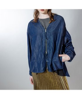 【オズモーシス/OSMOSIS】のポケットジップデニムジャケット 人気、トレンドファッション・服の通販 founy(ファニー) ファッション Fashion レディースファッション Fashion for Women アウター Coat / Outerwear Collection レディースジャケット・軽アウター Jackets デニムジャケット / カジュアルアウター Denim Jackets ジャケット Jacket, Outerwear デニム Denim, Jeans Material ビッグ Big, Oversized フロント Front, Front Design ポケット Pocket, Pocket Detail 再入荷 Restock / Back in Stock A/W・秋冬 Autumn/Winter |ID:prp329100004648701