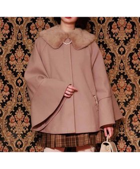 【アクシーズファム/axes femme】のウールライクフレア袖コート 人気、トレンドファッション・服の通販 founy(ファニー) ファッション Fashion レディースファッション Fashion for Women アウター Coat / Outerwear Collection コート・ロングコート・ピーコート Long Coats, Peacoats & More 2024年 2024 2024-2025秋冬・A/W Autumn/Winter 2024–25 AW24–25 おすすめ Recommended / Our Picks ショート Short, Short Length スリーブ Sleeve, Long Sleeve / Short Sleeve ティアードスカート Tiered Skirt, Flounced Skirt ネックレス Necklace, Pendant Necklace パール Pearl, Pearl Accent フレア Flare, Flared フロント Front, Front Design ロング Long, Long-Length エレガント 上品 Elegant |ID:prp329100004648708
