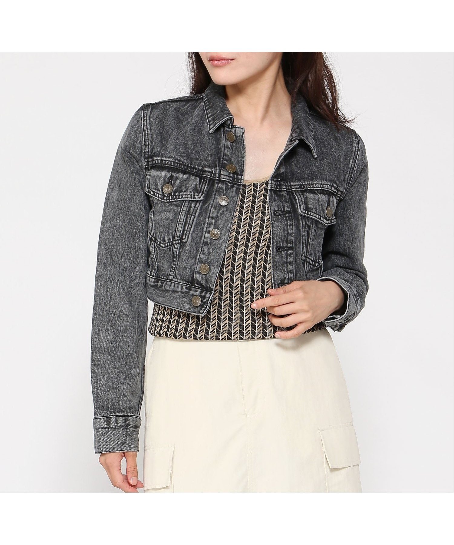 【エックスガール/X-girl】のX-girl/EMBOS DENIM JACKET 人気、トレンドファッション・服の通販 founy(ファニー) 　ファッション　Fashion　レディースファッション　Fashion for Women　アウター　Coat / Outerwear Collection　レディースジャケット・軽アウター　Jackets　コンパクト　Compact, Small Size　今季　This Season, Current Season　ジャケット　Jacket, Outerwear　デニム　Denim, Jeans Material　長袖　Long Sleeve, Full Sleeve　ブルゾン　Blouson, Bomber Jacket　ミリタリー　Military, Army Style　ルーズ　Loose, Oversized　おすすめ　Recommended / Our Picks　旅行　Travel　 other-1|ID: prp329100004648735 ipo3291000000033568275