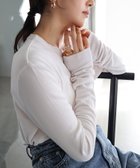 【アンドミー/andme】のテレコリブ クルーネック プルオーバー evernavy エバーネイビー オフホワイト|ID: prp329100004648736 ipo3291000000033568283