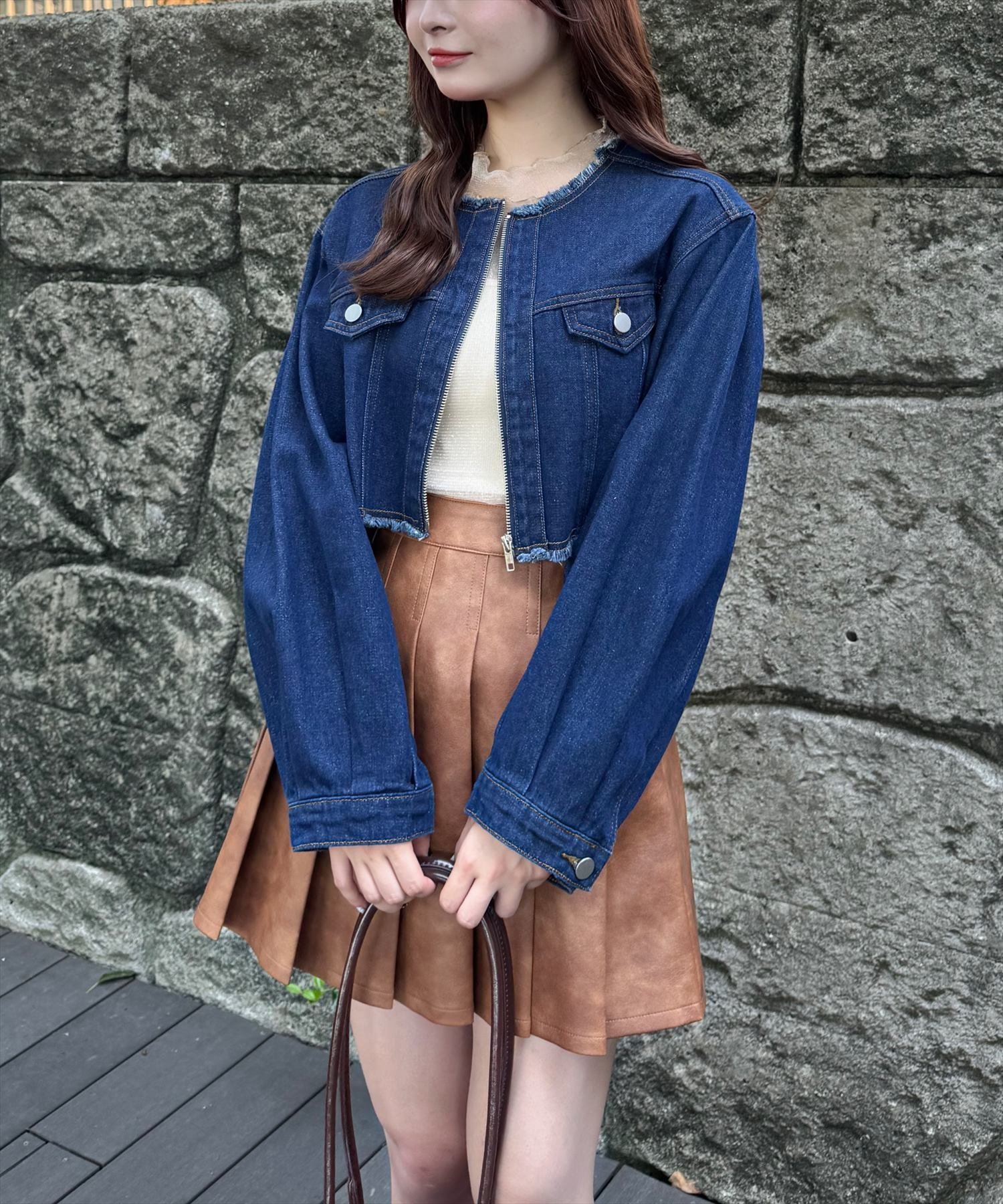 【クリア/clear】のフリンジデニムジャケット インテリア・キッズ・メンズ・レディースファッション・服の通販 founy(ファニー) 　ファッション　Fashion　レディースファッション　Fashion for Women　アウター　Coat / Outerwear Collection　レディースジャケット・軽アウター　Jackets　デニムジャケット / カジュアルアウター　Denim Jackets　おすすめ　Recommended / Our Picks　ジャケット　Jacket, Outerwear　デニム　Denim, Jeans Material　フリンジ　Fringe, Tassel　ロング　Long, Long-Length　IND|ID: prp329100004648747 ipo3291000000033568604