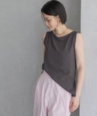 【アパートバイローリーズ/apart by lowrys】のソフトジョーゼットノースリーブT チャコールグレー18|ID: prp329100004648756 ipo3291000000033568853
