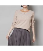 【ナノ ユニバース/nano universe】のミジンボーダーロングスリーブTシャツ 人気、トレンドファッション・服の通販 founy(ファニー) ファッション Fashion レディースファッション Fashion for Women トップス・カットソー Cut & Sew Tops シャツ・ブラウス・オフィスカジュアル Elegant Blouses & Button-Ups ロングTシャツ・Tシャツ Longline T-Shirts & Tees インナー Innerwear ウォッシャブル Machine Washable カットソー Cut and Sewn Top ジャケット Jacket, Outerwear スリーブ Sleeve, Long Sleeve / Short Sleeve トレンド Trend, Trending Now ボーダー Border, Stripe ロング Long, Long-Length エレガント 上品 Elegant 2025年 2025 2025-2026秋冬・A/W Autumn/Winter 2025–26 AW25–26 thumbnail キャメル4|ID: prp329100004648759 ipo3291000000033568925