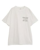 【ティアラ/Tiara】の【HEALTHY DENIM/ヘルシーデニム】Tシャツ(Healthy New My Life) 人気、トレンドファッション・服の通販 founy(ファニー) ファッション Fashion レディースファッション Fashion for Women トップス・カットソー Cut & Sew Tops シャツ・ブラウス・オフィスカジュアル Elegant Blouses & Button-Ups ロングTシャツ・Tシャツ Longline T-Shirts & Tees デニム Denim, Jeans Material thumbnail ホワイト|ID: prp329100004648770 ipo3291000000033569166