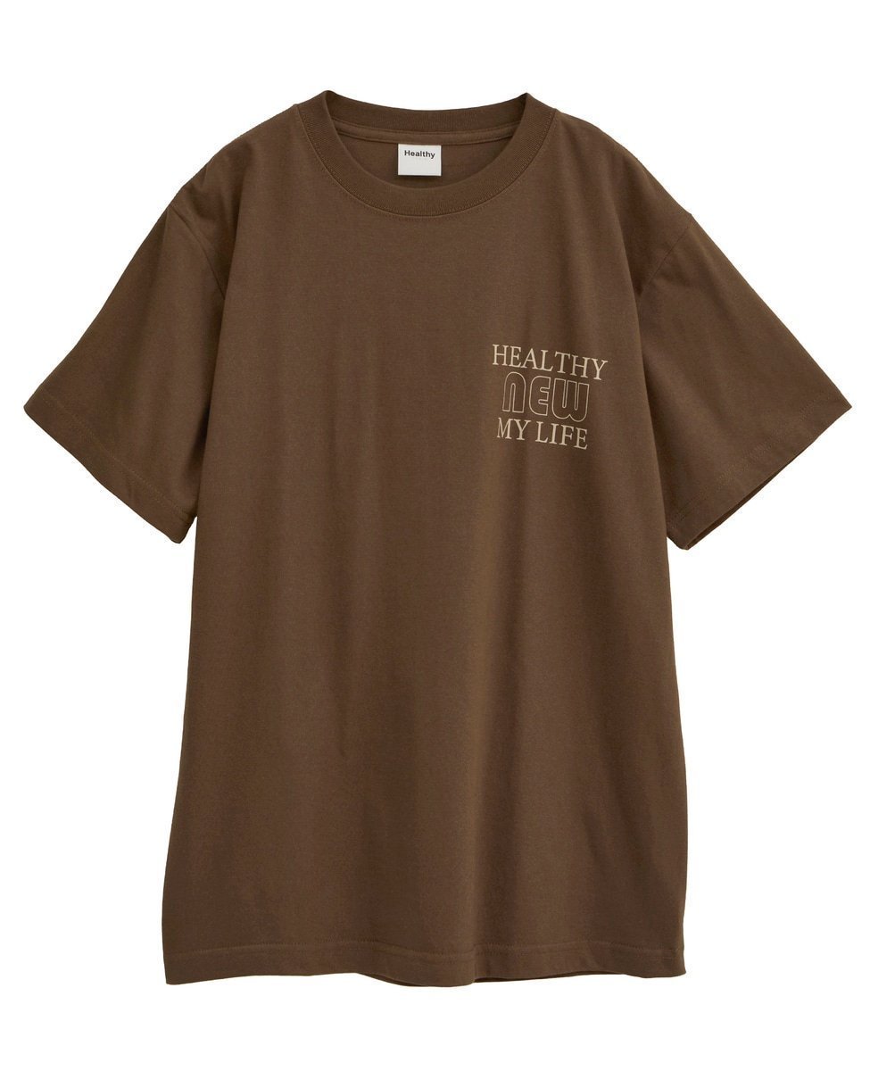【ティアラ/Tiara】の【HEALTHY DENIM/ヘルシーデニム】Tシャツ(Healthy New My Life) インテリア・キッズ・メンズ・レディースファッション・服の通販 founy(ファニー) 　ファッション　Fashion　レディースファッション　Fashion for Women　トップス・カットソー　Cut & Sew Tops　シャツ・ブラウス・オフィスカジュアル　Elegant Blouses & Button-Ups　ロングTシャツ・Tシャツ　Longline T-Shirts & Tees　デニム　Denim, Jeans Material　ブラウン|ID: prp329100004648770 ipo3291000000033569167
