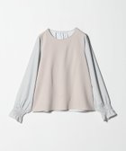 【ユナイテッドアローズ/UNITED ARROWS】のカット*サテン キャンディスリーブトップス A DAY IN THE LIFE 人気、トレンドファッション・服の通販 founy(ファニー) ファッション Fashion レディースファッション Fashion for Women トップス・カットソー Cut & Sew Tops カットソー Cut and Sewn Top サテン Satin, Glossy Fabric ストライプ Stripe, Striped Pattern スリーブ Sleeve, Long Sleeve / Short Sleeve ワイド Wide, Wide Fit ビジネス 仕事 通勤 Business / Work / Commuting thumbnail NATURAL|ID: prp329100004648776 ipo3291000000033569287