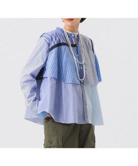【ビームス ウイメン/BEAMS】の【別注】TORI-TO / レイヤード シャツ 人気、トレンドファッション・服の通販 founy(ファニー) ファッション Fashion レディースファッション Fashion for Women トップス・カットソー Cut & Sew Tops シャツ・ブラウス・オフィスカジュアル Elegant Blouses & Button-Ups おすすめ Recommended / Our Picks スラックス Slacks, Dress Pants デニム Denim, Jeans Material ドッキング Docking, Mixed Material 別注 Limited Edition, Custom Order |ID:prp329100004648795