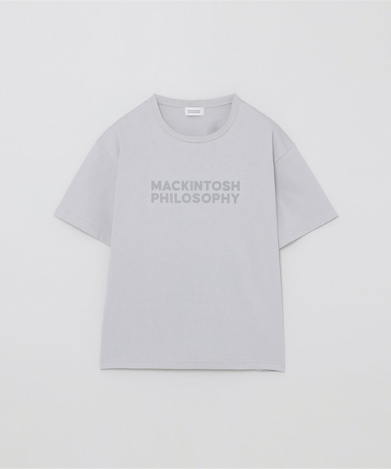 【マッキントッシュ フィロソフィー/MACKINTOSH PHILOSOPHY】の【WEB 一部店舗限定】フロッキーロゴTシャツ インテリア・キッズ・メンズ・レディースファッション・服の通販 founy(ファニー) 　ファッション　Fashion　レディースファッション　Fashion for Women　トップス・カットソー　Cut & Sew Tops　シャツ・ブラウス・オフィスカジュアル　Elegant Blouses & Button-Ups　ロングTシャツ・Tシャツ　Longline T-Shirts & Tees　おすすめ　Recommended / Our Picks　夏　Summer　春　Spring　秋　Autumn　グレー×グレー|ID: prp329100004648798 ipo3291000000033569683