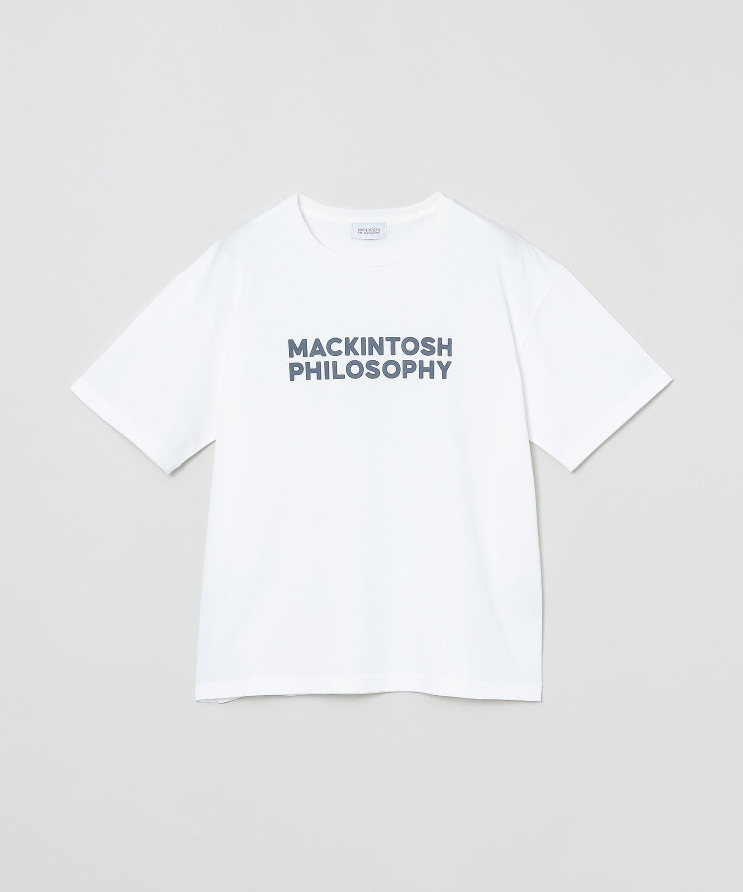 【マッキントッシュ フィロソフィー/MACKINTOSH PHILOSOPHY】の【WEB 一部店舗限定】フロッキーロゴTシャツ インテリア・キッズ・メンズ・レディースファッション・服の通販 founy(ファニー) 　ファッション　Fashion　レディースファッション　Fashion for Women　トップス・カットソー　Cut & Sew Tops　シャツ・ブラウス・オフィスカジュアル　Elegant Blouses & Button-Ups　ロングTシャツ・Tシャツ　Longline T-Shirts & Tees　おすすめ　Recommended / Our Picks　夏　Summer　春　Spring　秋　Autumn　ホワイト×ネイビー|ID: prp329100004648798 ipo3291000000033569684
