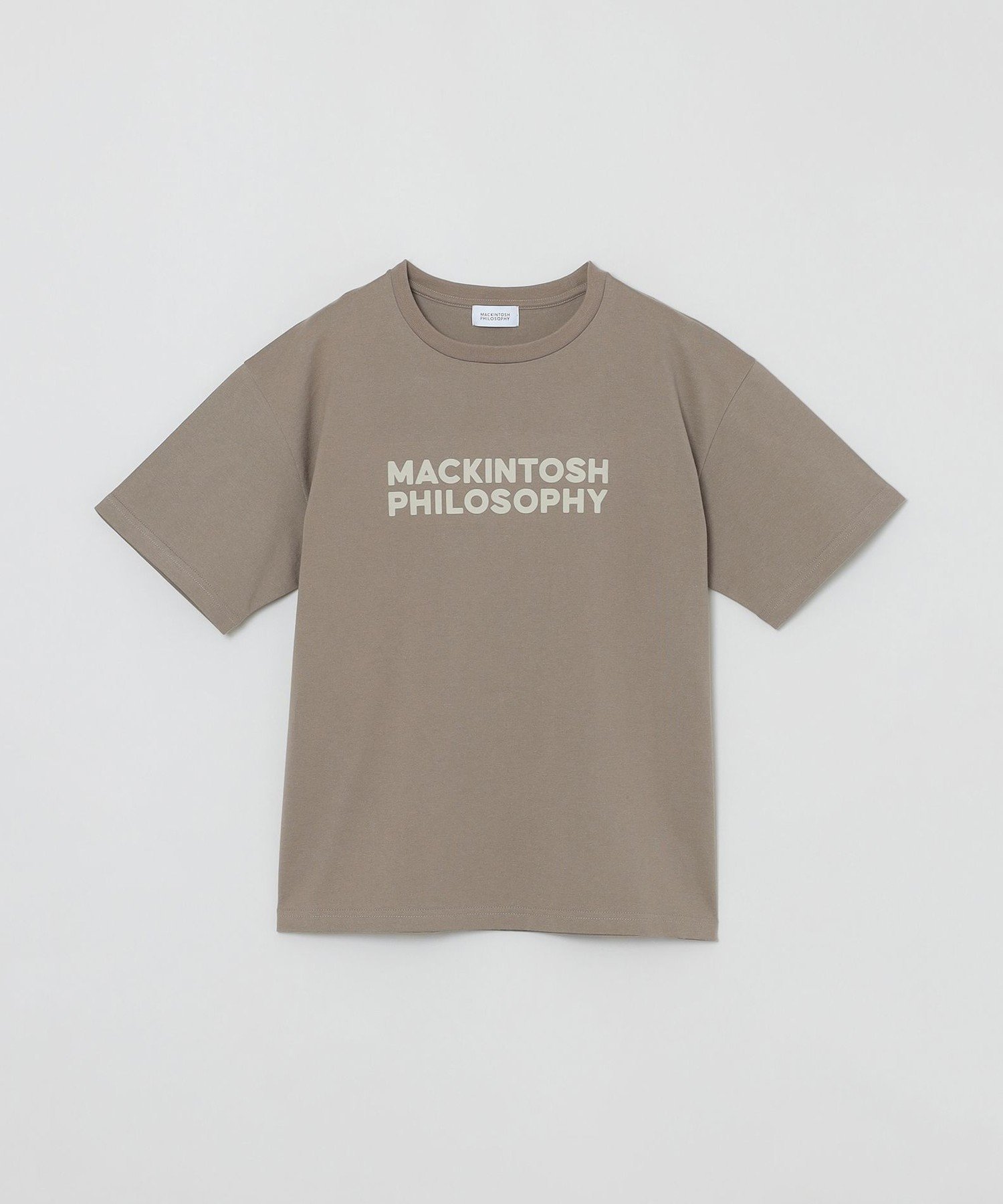 【マッキントッシュ フィロソフィー/MACKINTOSH PHILOSOPHY】の【WEB 一部店舗限定】フロッキーロゴTシャツ インテリア・キッズ・メンズ・レディースファッション・服の通販 founy(ファニー) 　ファッション　Fashion　レディースファッション　Fashion for Women　トップス・カットソー　Cut & Sew Tops　シャツ・ブラウス・オフィスカジュアル　Elegant Blouses & Button-Ups　ロングTシャツ・Tシャツ　Longline T-Shirts & Tees　おすすめ　Recommended / Our Picks　夏　Summer　春　Spring　秋　Autumn　ブラウン×ベージュ|ID: prp329100004648798 ipo3291000000033569686