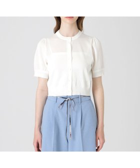 【ブルーレーベル クレストブリッジ/BLUE LABEL CRESTBRIDGE】のドライレーヨンニットカーディガン 人気、トレンドファッション・服の通販 founy(ファニー) ファッション Fashion レディースファッション Fashion for Women トップス・カットソー Cut & Sew Tops ニット Knit Tops & Sweaters カーディガン・羽織り Layered Style Cardigans カーディガン Cardigan, Knitwear ギャザー Gathered, Ruffled ドレス Dress, One-Piece ノースリーブ Sleeveless, No-Sleeve エレガント 上品 Elegant |ID:prp329100004648810