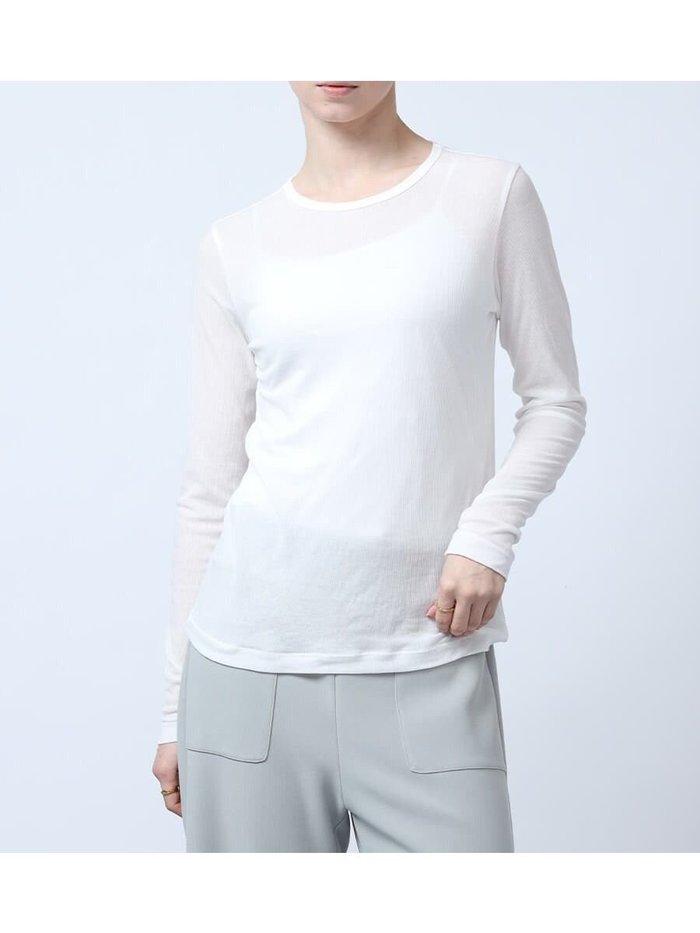 【ラシュッド/LASUD】のスーピマシアーテレコクルーネックカットソー インテリア・キッズ・メンズ・レディースファッション・服の通販 founy(ファニー) https://founy.com/ ファッション Fashion レディースファッション Fashion for Women トップス・カットソー Cut & Sew Tops カットソー・ベーシックTシャツ Cut-and-Sewn Tops / Stretch Tees & Basics オレンジ Orange スーピマ Supima, Premium Cotton テレコ Ribbed, Rib Stitch エレガント 上品 Elegant |ID: prp329100004648823 ipo3291000000033570143