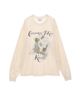 【コンバーストウキョウ/CONVERSE TOKYO】の【KYOTO LIMITED】MORNING GLORY LONG-SLEEVED TEE 人気、トレンドファッション・服の通販 founy(ファニー) ファッション Fashion レディースファッション Fashion for Women トップス・カットソー Cut & Sew Tops グラフィック Graphic, Graphic Design モチーフ Motif, Design Theme |ID:prp329100004648825