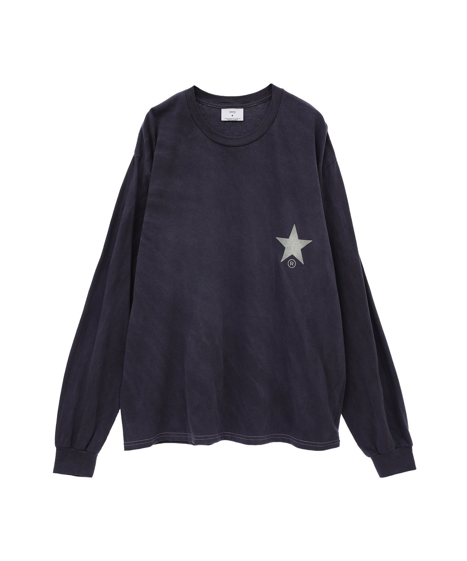 【コンバーストウキョウ/CONVERSE TOKYO】の【KYOTO LIMITED】LOGO DESIGN LONG-SLEEVED TEE インテリア・キッズ・メンズ・レディースファッション・服の通販 founy(ファニー) 　ファッション　Fashion　レディースファッション　Fashion for Women　トップス・カットソー　Cut & Sew Tops　トレンド　Trend, Trending Now　ルーズ　Loose, Oversized　ロング　Long, Long-Length　パープル|ID: prp329100004648826 ipo3291000000033570193