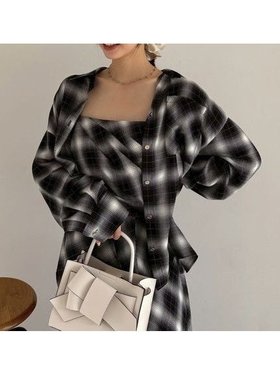 【フレイ アイディー/FRAY I.D】の2wayオンブレチェックシャツ 人気、トレンドファッション・服の通販 founy(ファニー) ファッション Fashion レディースファッション Fashion for Women トップス・カットソー Cut & Sew Tops シャツ・ブラウス・オフィスカジュアル Elegant Blouses & Button-Ups カシュクール Wrap Design グラデーション Gradient, Ombre チェック Check, Plaid, Tartan トレンド Trend, Trending Now モノトーン Monotone, Black and White リボン Ribbon, Bow エレガント 上品 Elegant 別注 Limited Edition, Custom Order 秋 Autumn |ID:prp329100004648827