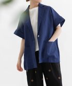 【プードゥドゥ/POU DOU DOU】のラミー半袖シャツジャケット 人気、トレンドファッション・服の通販 founy(ファニー) ファッション Fashion レディースファッション Fashion for Women アウター Coat / Outerwear Collection レディースジャケット・軽アウター Jackets シンプル Simple, Minimal ジャケット Jacket, Outerwear スマート Smart, Elegant フォルム Silhouette, Form リラックス Relax, Relaxed Fit 半袖 Short Sleeve, Half Sleeve 夏 Summer 長袖 Long Sleeve, Full Sleeve thumbnail ダークブルー|ID: prp329100004648869 ipo3291000000033571357