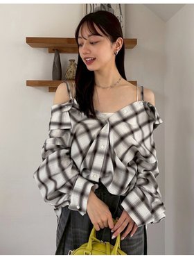 【フレイ アイディー/FRAY I.D】 オンブレラメチェックアシメシャツ人気、トレンドファッション・服の通販 founy(ファニー) ファッション Fashion レディースファッション Fashion for Women トップス・カットソー Cut & Sew Tops シャツ・ブラウス・オフィスカジュアル Elegant Blouses & Button-Ups グラデーション Gradient, Ombre 今季 This Season, Current Season ショルダー Shoulder, Shoulder Strap シルバー Silver, Metallic Silver チェック Check, Plaid, Tartan トレンド Trend, Trending Now バランス Balance, Style Balance ラップ Wrap, Wrap Design リボン Ribbon, Bow おすすめ Recommended / Our Picks |ID:prp329100004648870