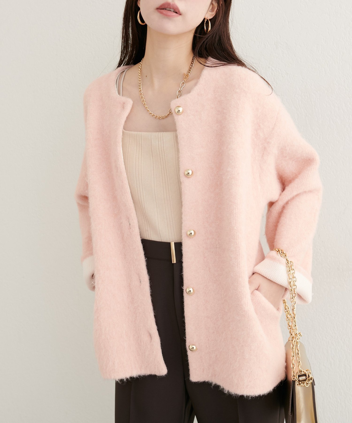 【ナチュラルクチュール/natural couture】の【WEB限定】Wフェイス配色ニットジャケット インテリア・キッズ・メンズ・レディースファッション・服の通販 founy(ファニー) 　ファッション　Fashion　レディースファッション　Fashion for Women　アウター　Coat / Outerwear Collection　レディースジャケット・軽アウター　Jackets　インナー　Innerwear　カーディガン　Cardigan, Knitwear　ジャケット　Jacket, Outerwear　セットアップ　Set-Up, Coordinated Outfit　タートルネック　Turtleneck, High Neck　デニム　Denim, Jeans Material　フェイス　Face, Facial Design　ポケット　Pocket, Pocket Detail　リラックス　Relax, Relaxed Fit　A/W・秋冬　Autumn/Winter　おすすめ　Recommended / Our Picks　エレガント 上品　Elegant　2025年　2025　2025-2026秋冬・A/W　Autumn/Winter 2025–26 AW25–26　オレンジ|ID: prp329100004648888 ipo3291000000033796320